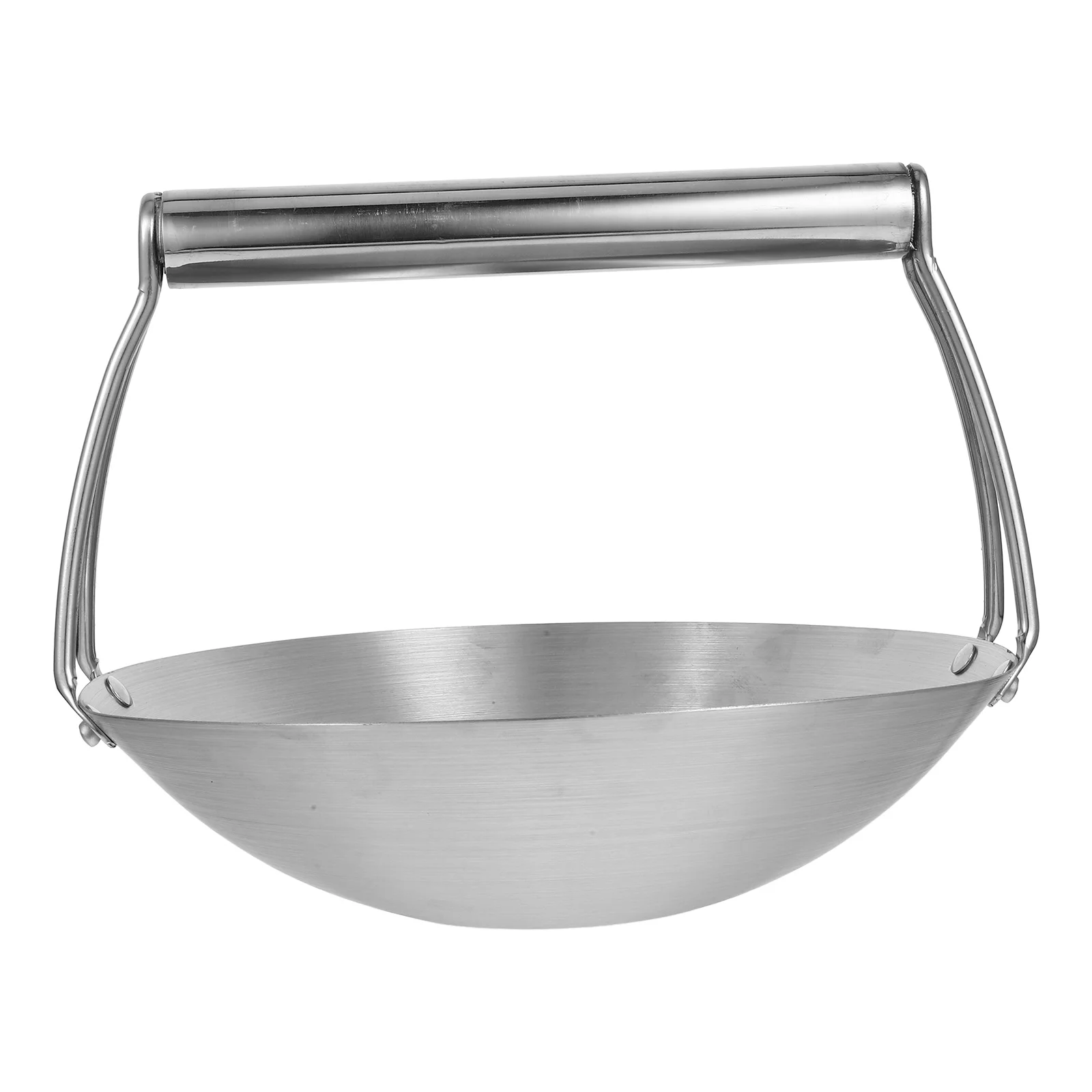 

Stainless Steel Griddle Pot Tofu Ladle Kitchen with Handle Scoop Metal Polished Essential Tool Pans