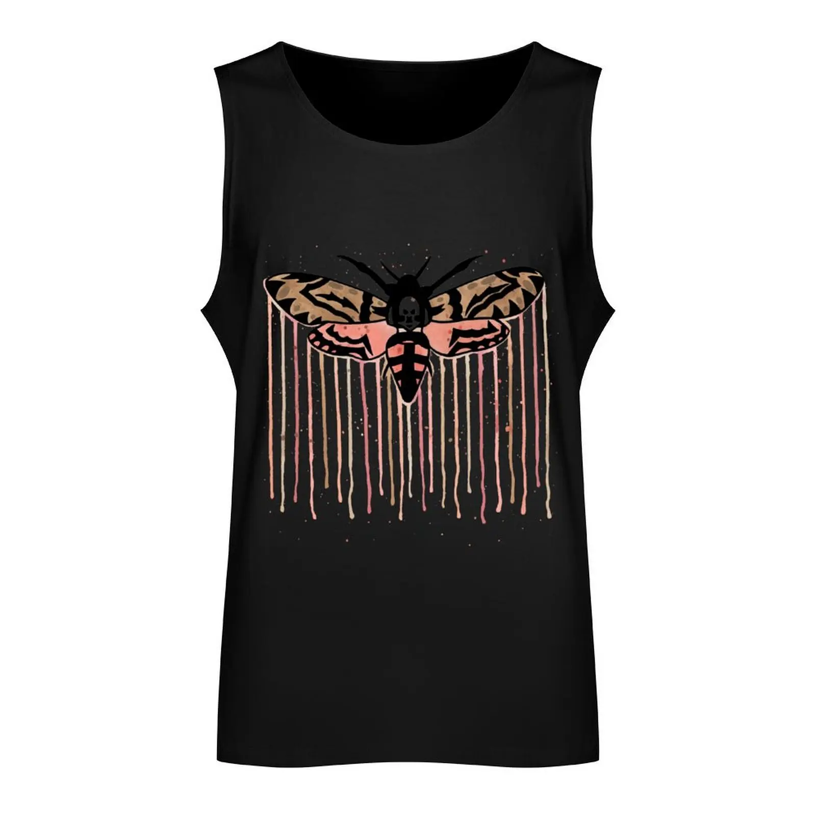 Death's-head hawkmoth Tank Top Bodybuilding shirt muscle t-shirt Men's cotton t-shirt