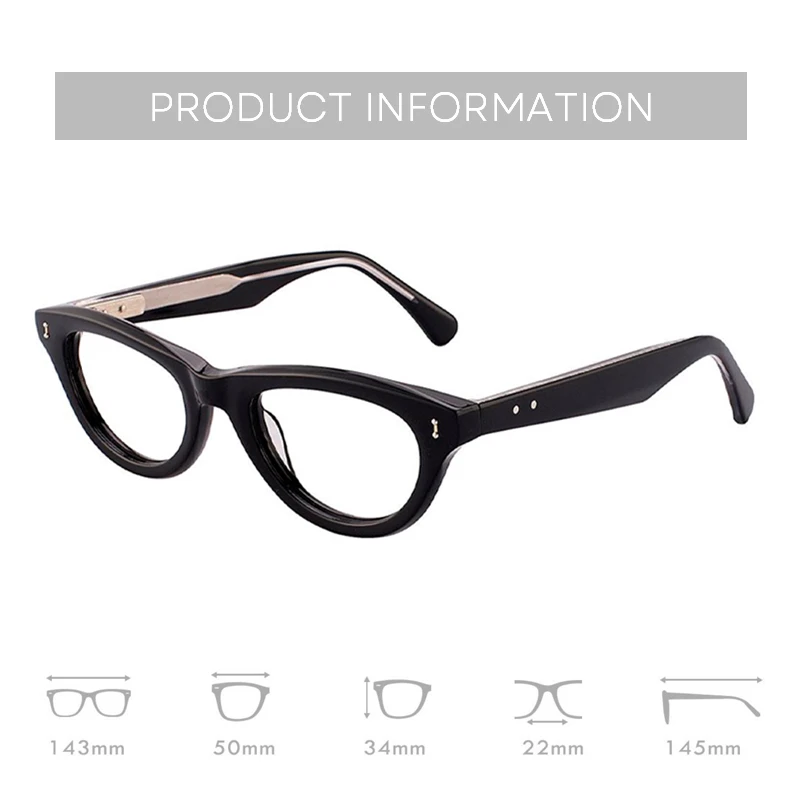 BLUEMOKY Retro Acetate Prescription Glasses Square Progressive Eyeglasses for Unisex Anti Blue Ray Photochromic Eyewear