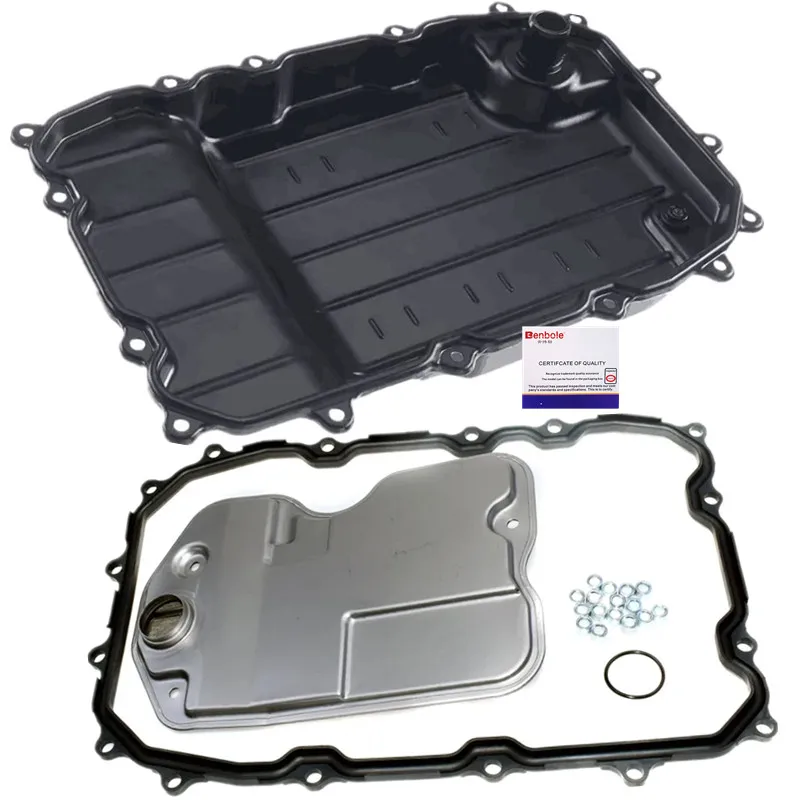 Transmission Filter and Oil Pan Gasket OEM 09D325435 09D321361A 09D321371 For VW Touareg Porsche Cayenne 02-2010，AUDI Q7 06-2015