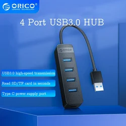 ORICO Usb Hub USB 3.0 HUB Mini Usb C Hub 3.0 USB Power Port High Speed Multi 4 Ports USB3.0 Splitter Adapter Laptop Accessories