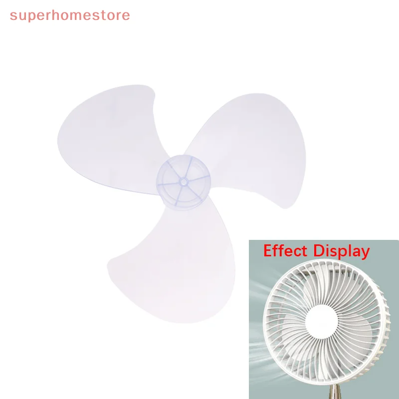14Inch 3 Leaves Plastic Fan Blade Household Electric Fan Standing Pedestal Fan Table Fanner Blade With Nut Cover