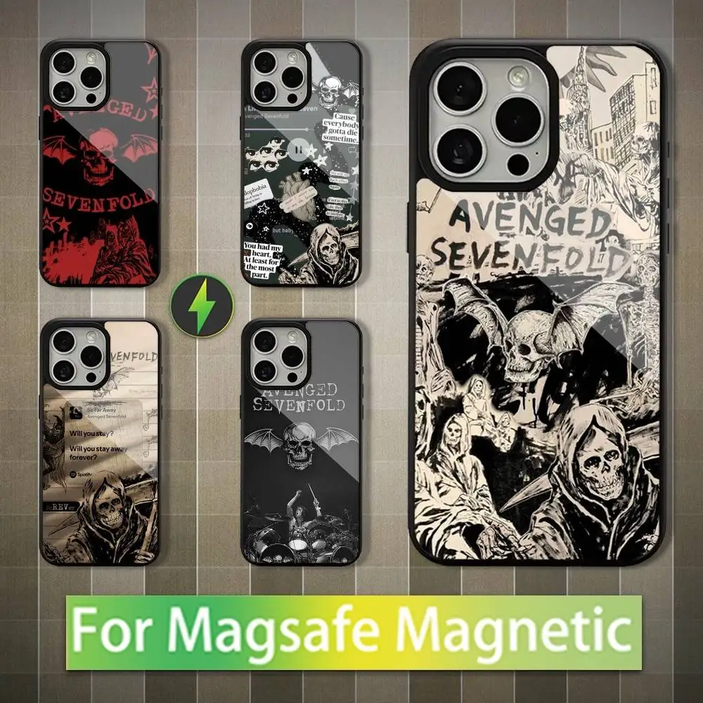 

Band A-Avenged S-Sevenfold Phone Case For iPhone 16,15,14,13,12,11,Pro,Max,Plus,Mini,Magsafe,Magnetic Wireless Charging Case