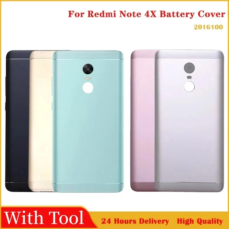 Battery Cover For Xiaomi Redmi Note 4x Note4 X Back Glass Battery Cover Rear Door Housing Case Back Cover For Redmi Note 4X