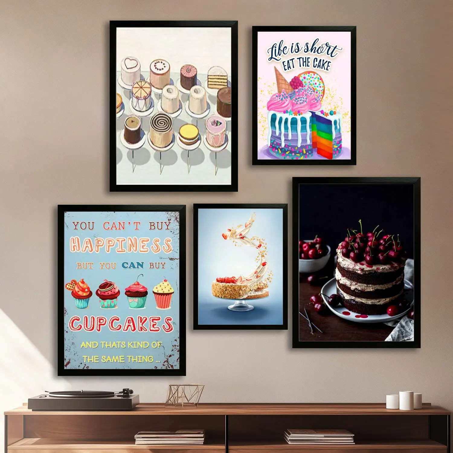 Póster artístico en lienzo de pastel y arte de pared, impresión de imágenes, familia moderna, decoración de dormitorio, carteles, pintura decorativa