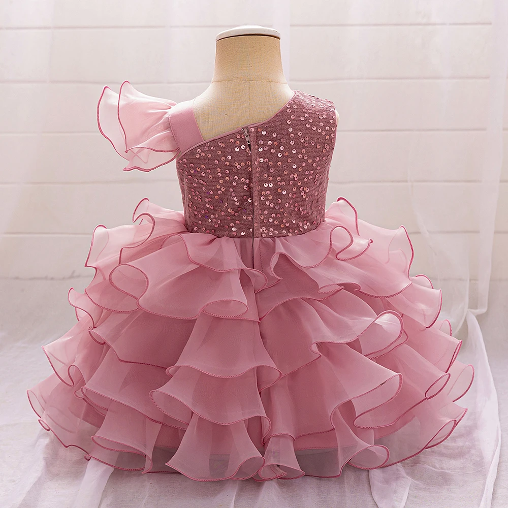 Newborn Fisrt 1 Year Birthday Dress For Baby Girl Clothes Sequin Princess Tutu Dress Girls Dresses Baptism Party Gown 0-2 Year