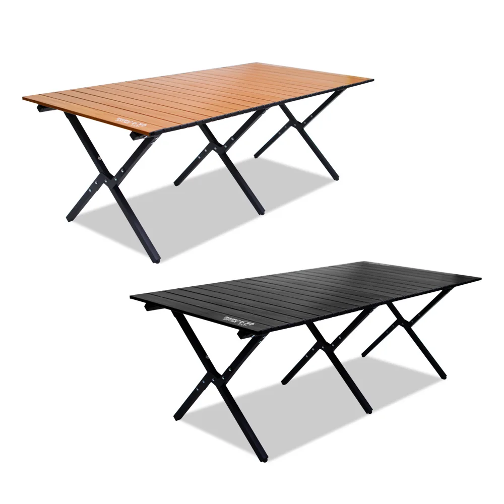 

Steel Roll Table 1200 Large Folding Portable Aesthetic Kitchen Camping Table Outdoor Fishing