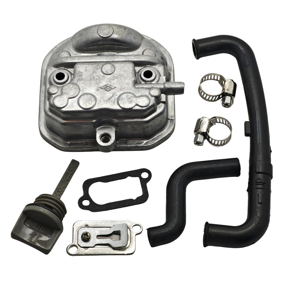 Cylinder Head Cover Oil Dipstick Breather Hose Outlet Valve Gasket Kit For Honda GX35 GX 35 Lawn Mower Engine Spare Part