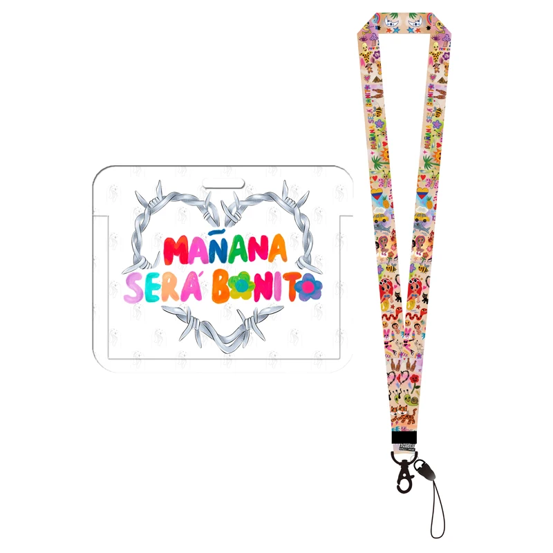 Latest Women ID Credit Card Holder Lanyard Ladies Badge Holders Worker Cellular Card Cover For School Students Necktie