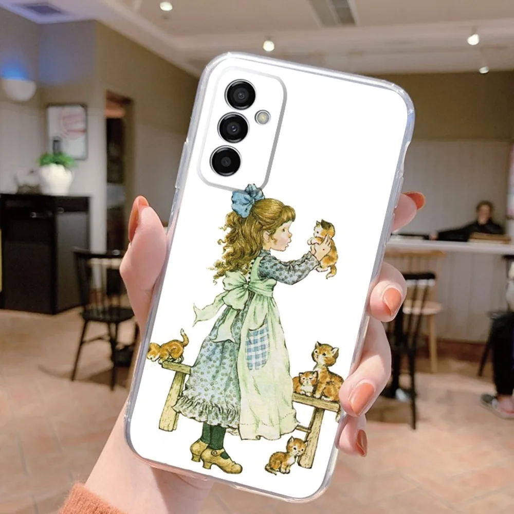 Art S-Sarah Kay Phone Case Silicone For Samsung S30,S23,21,22,20 Ultra,S20 FE lite,S10,9,PIus Note20ultra Cover Clear