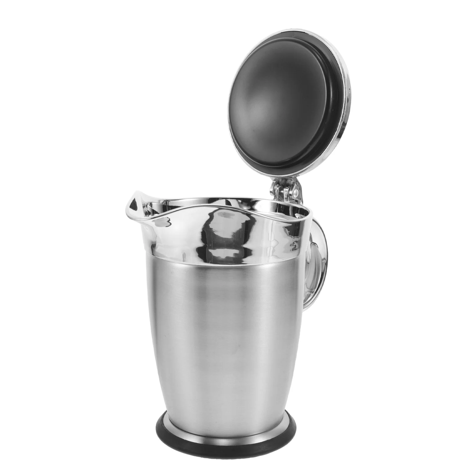 

750Ml Insulated Gravy Jug Stainless Steel Double Wall Thermal Sauce Boat Hinged Lid For Thanksgiving Cream Gravy Serving