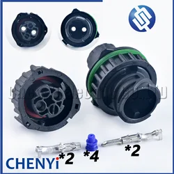 2 Pin Auto waterproof connector Truck Oil quantity sensor plug neutral and reverse gear sensor plug socket 1-967402-3 1-967325-3