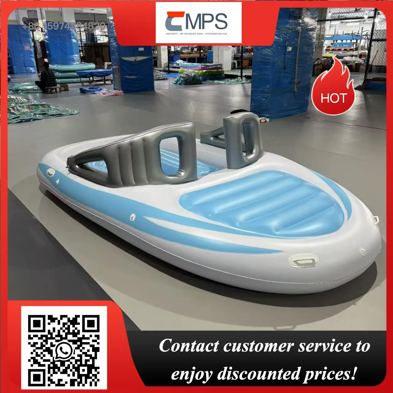 New Huge 6 Person Inflatable Speed Boat 420*210*120cm Floating Island Inflatable Bay Breeze Party Floating Island River Raft
