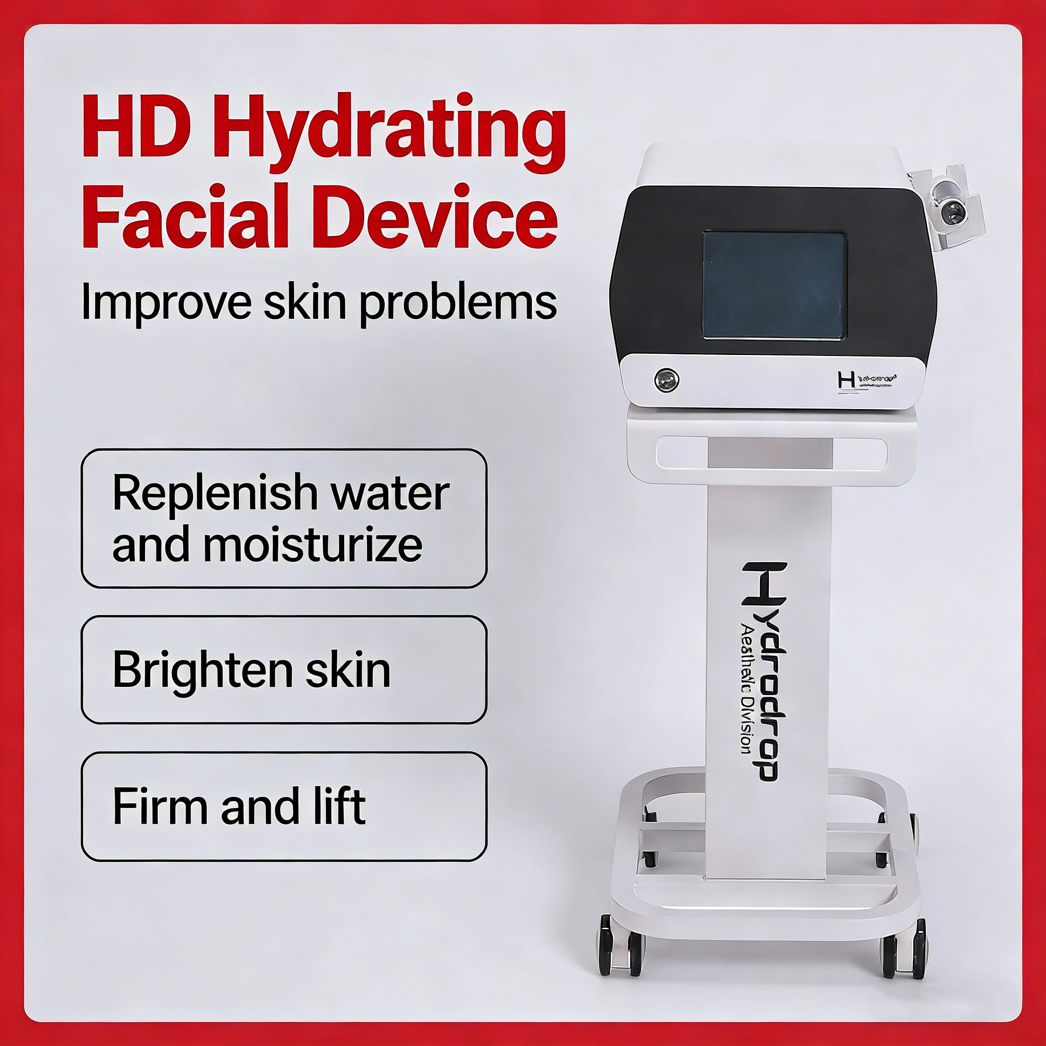 

Аппарат для комплексного ухода за кожей лица Hydrodrop Water Light Beauty Salon: очищение и уход