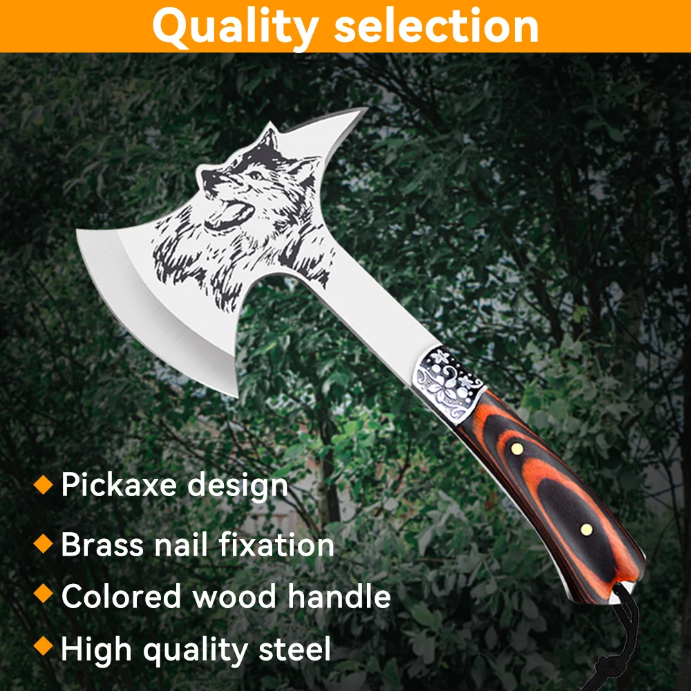 

Outdoor Professional Axe Multifunctional Hatchet for Lumberjack Portable Axe Hand Tools Survival for Cutting Wood Camping
