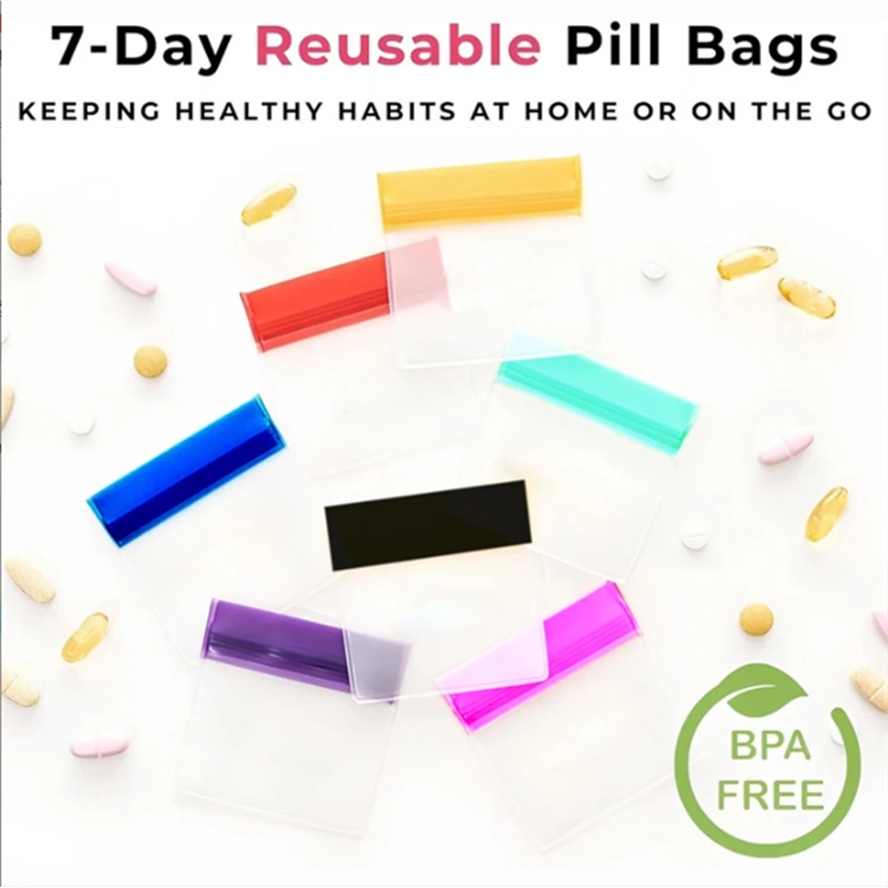 Protein Powder Travel Container Set Single Dose Reusable Powder Supplement Packets with Funnels,Spoons and Labels