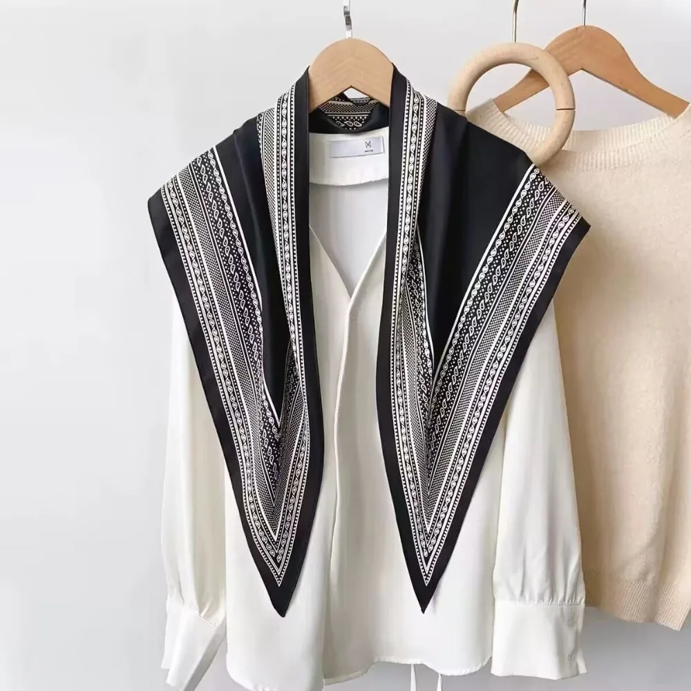 

Женский элегантный солнцезащитный треугольный шарф, многосторонняя упаковка, тонкий пояс, модный аксессуар