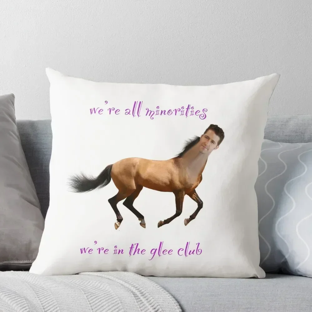 

matthew morrison as a horse Throw Pillow Pillowcases For Pillows pillowcases for sofa cushions pillow