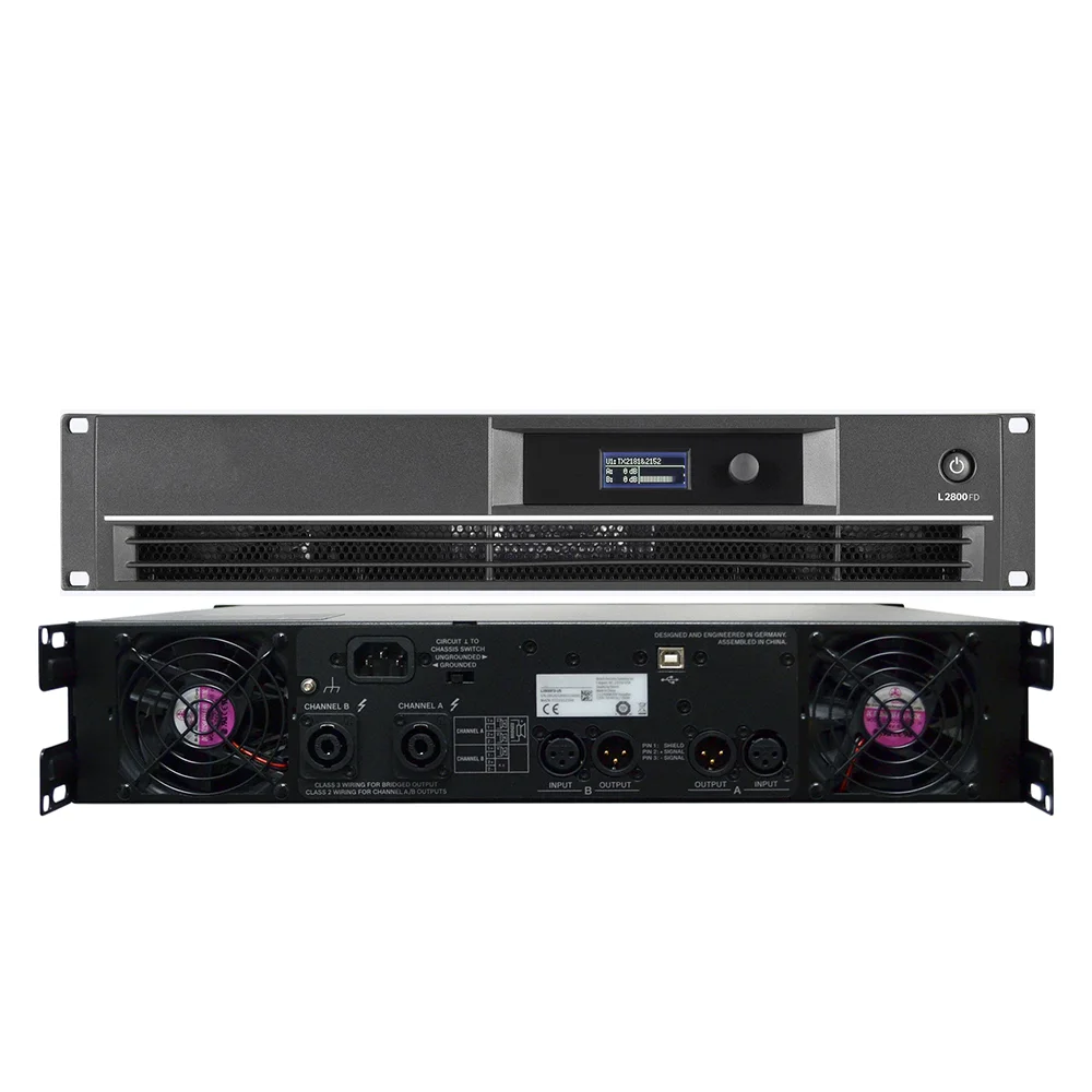 

L2800FD 1400W*2 Professional Power Amplifier Power Audio 2 Channel Amplifier