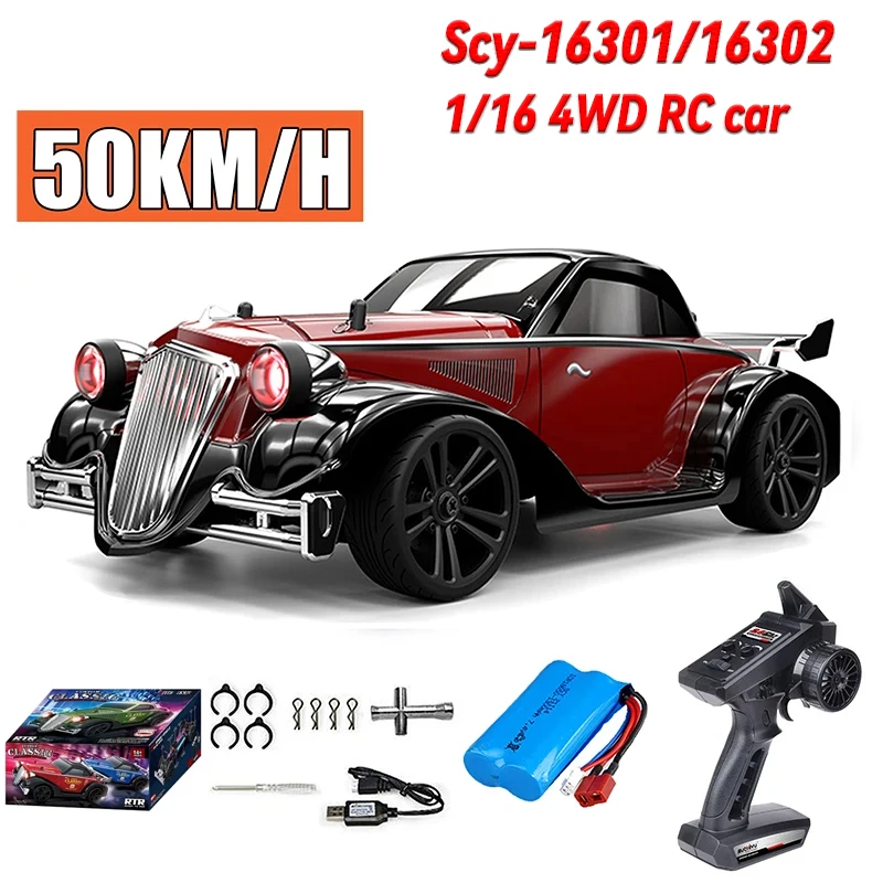 Scy-16301/16302 1:16 RC elektryczny z napędem na cztery koła samochód klasyczny do biegania samochód do driftu Model zdalnie sterowanym samochodowym