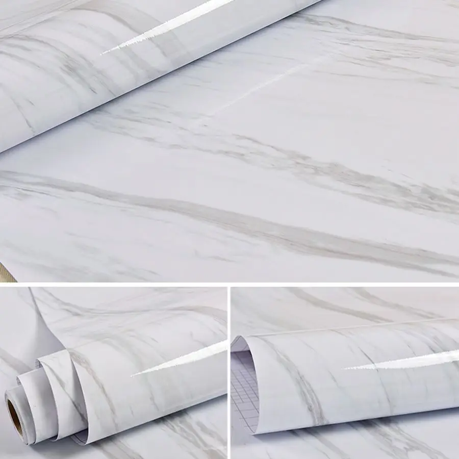 Waterdichte Zelfklevende Muur Behang Hoge Temperatuur Weerstand Peeling En Stok Behang Wit Wallpapers Home Decor Sticker