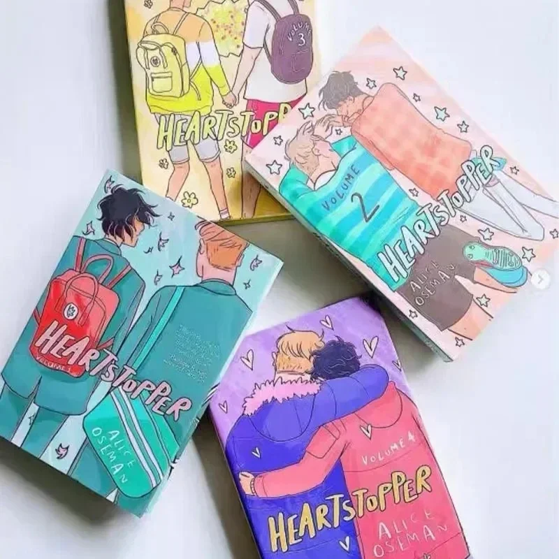 5 Books/set Heartstopper Series Volume 1-5 Books Set By Alice Oseman Heartstopper Series Volume 1-5 Books Set By Alice Oseman