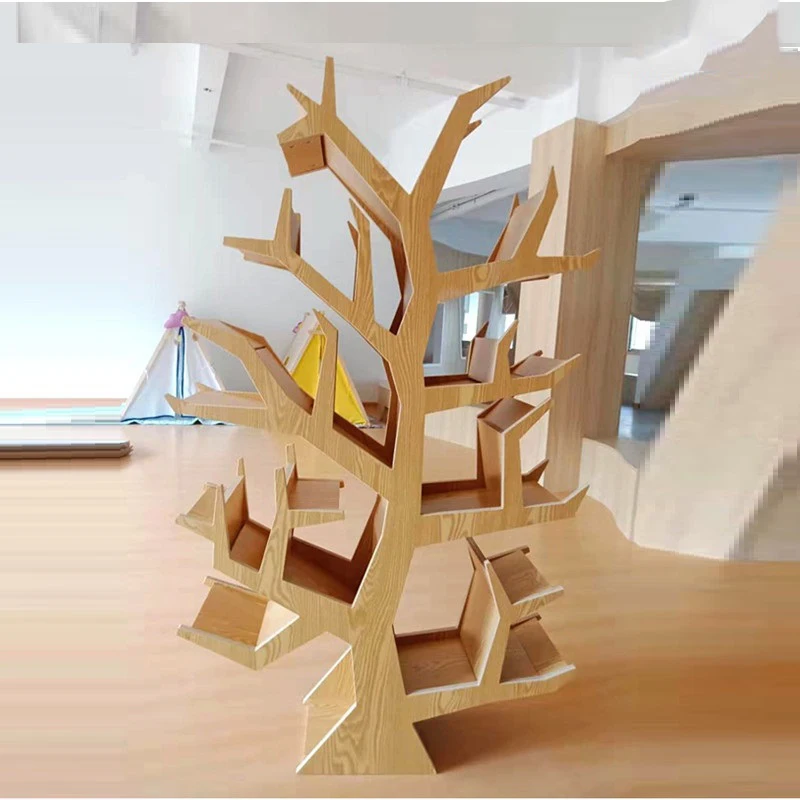 Chiquitos salon chambre enfants bois arbre étagère étagère sol Simple moderne fond mur décoratif bibliothèque