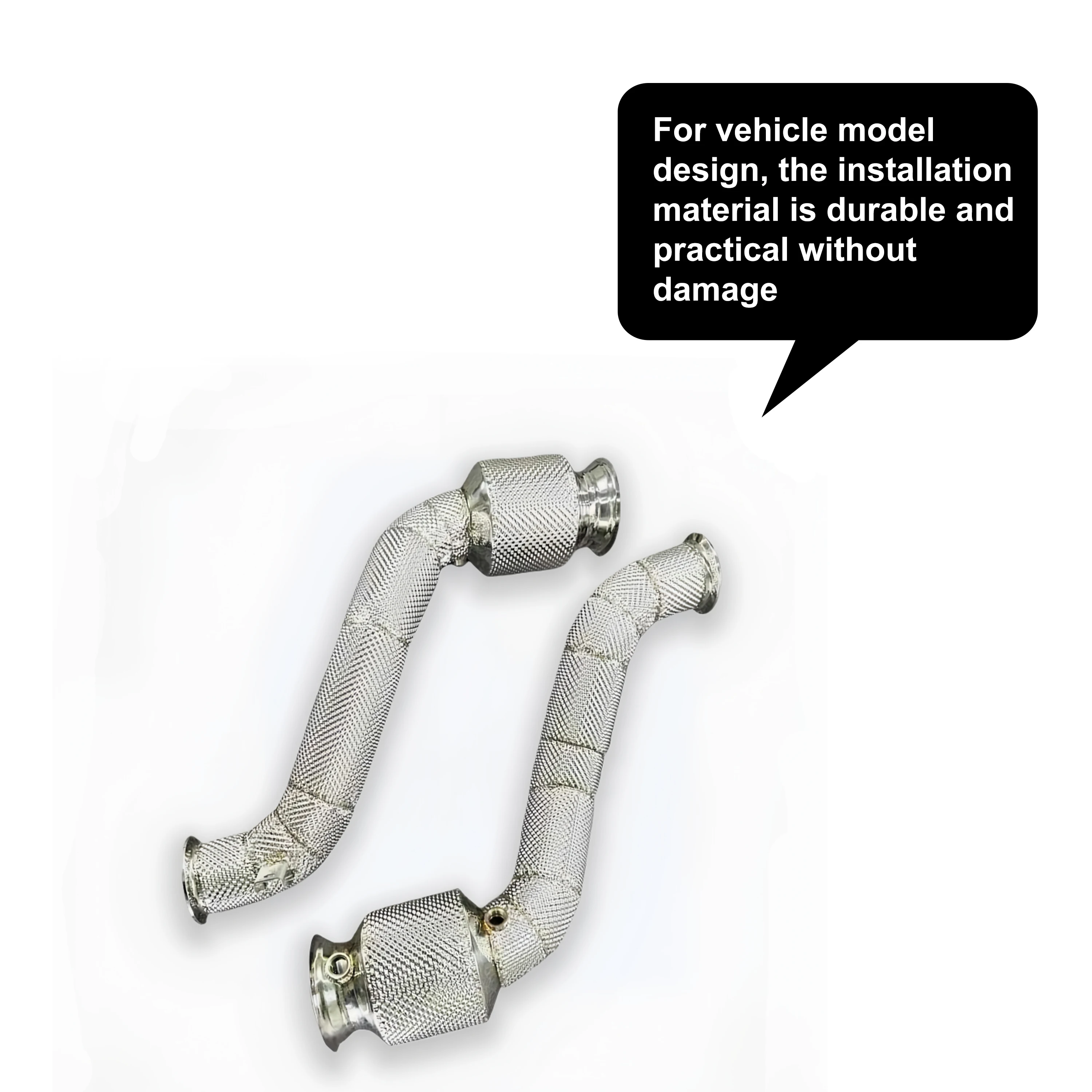 ACE High Flow Downpipe für McLaren GT 4.0T V8 2019+ SUS304 Hochleistungs-Auspuffrohr mit Hitzeschild Auto-Zubehör – Detail 7