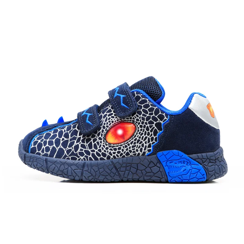 EXDINO Kids LED Spring Autumn Flashing Footwear 3-6Y Boys Little Children Light Up Glowing Sneakers Casual Running Sports Shoes