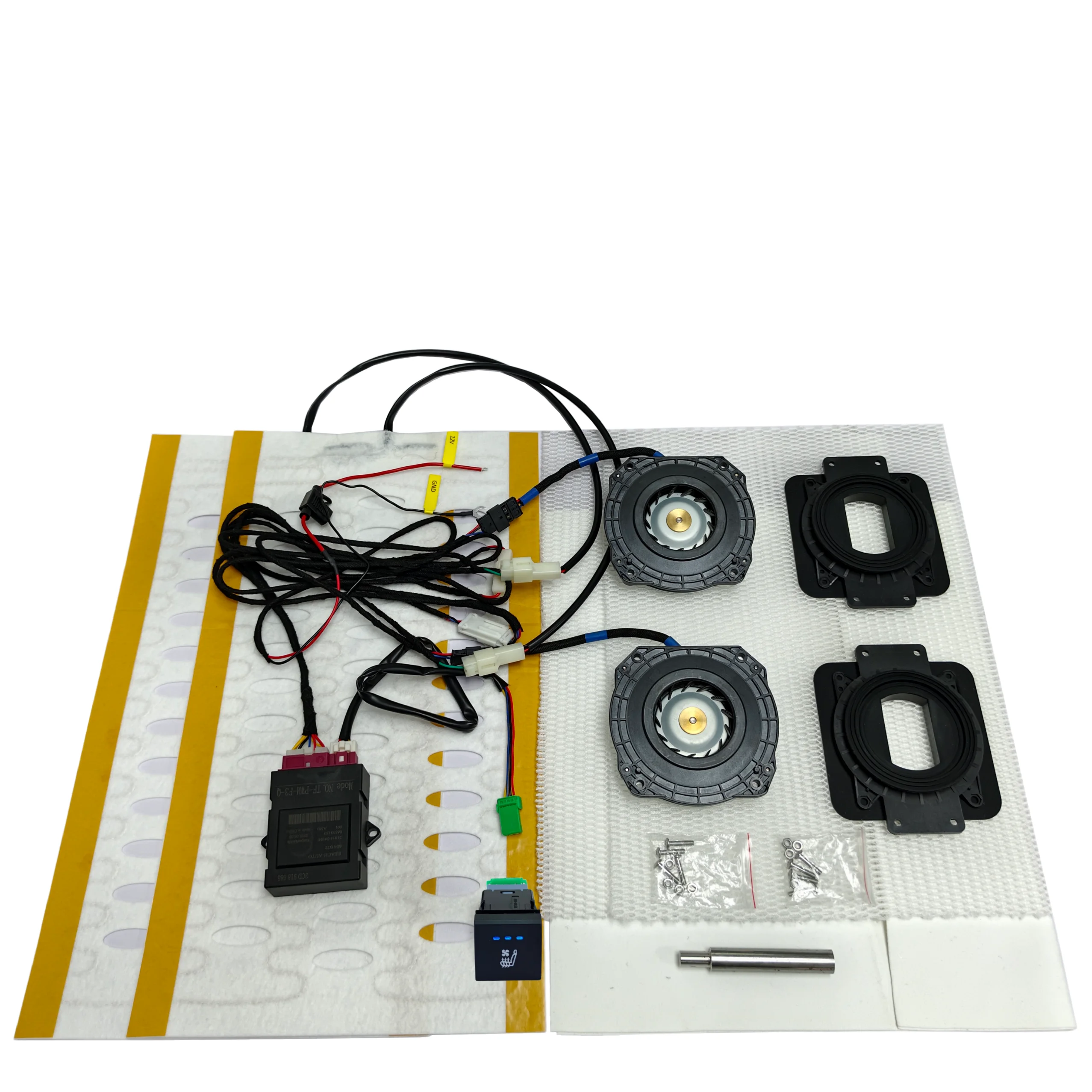 Ventilated Heated Seat Retrofit Kit 12V For Toyota Camry Corolla RAV4 With Control Switch Harness Single‑Seat Interior Upgrade