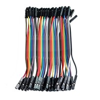 40pcs/lot 10cm 2.54mm 1pin feMale to feMale jumper wire Dupont cable