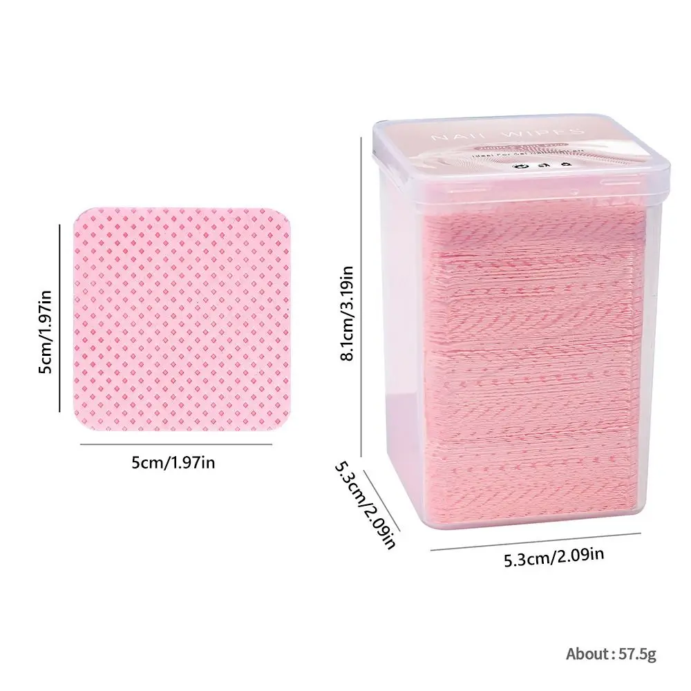 200 Pz/scatola Multicolor Unghie Artistiche Pulizia Tamponi di Cotone Strumenti di Pulizia Sqaure Colla per Ciglia Tamponi per Pulizia Senza Pelucchi Strumento di Trucco Uso Domestico