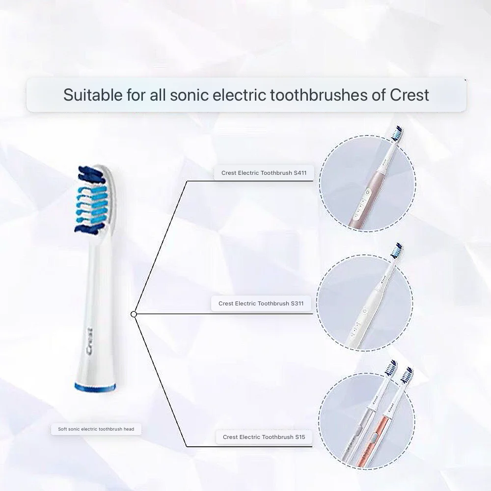 4/8/16PCS Replacement Toothbrush Heads For Oral-B SR32-4 S15 S26 3714 3715 3716 3722 Crest S311 S411