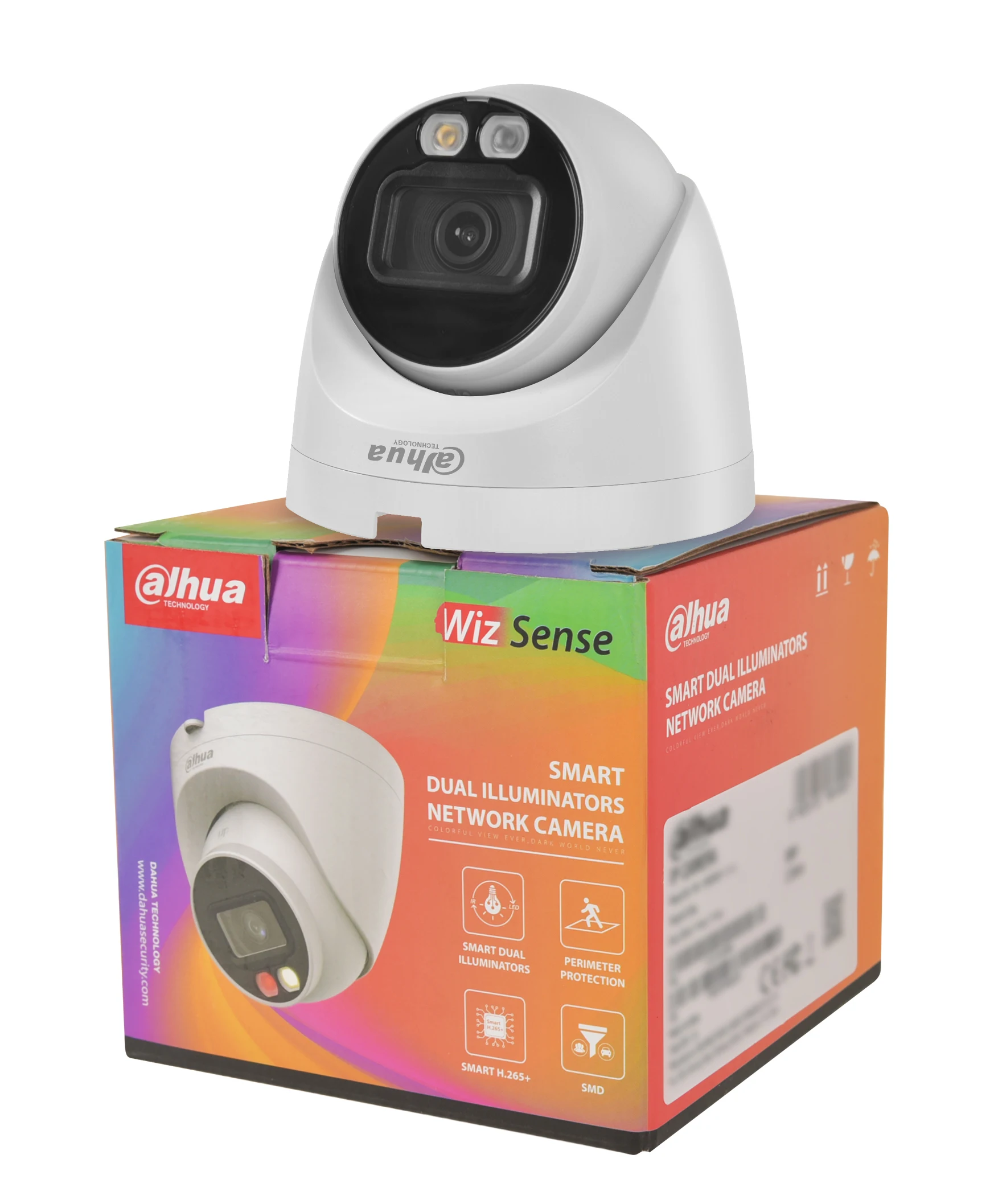 Dahua 8MP IP Camera 4K PoE IPC-HDW2849T-S-IL Mini Dome Built-in Mic IP67 Smart Dual Light Ful-Color IR Surveillance Video IPC