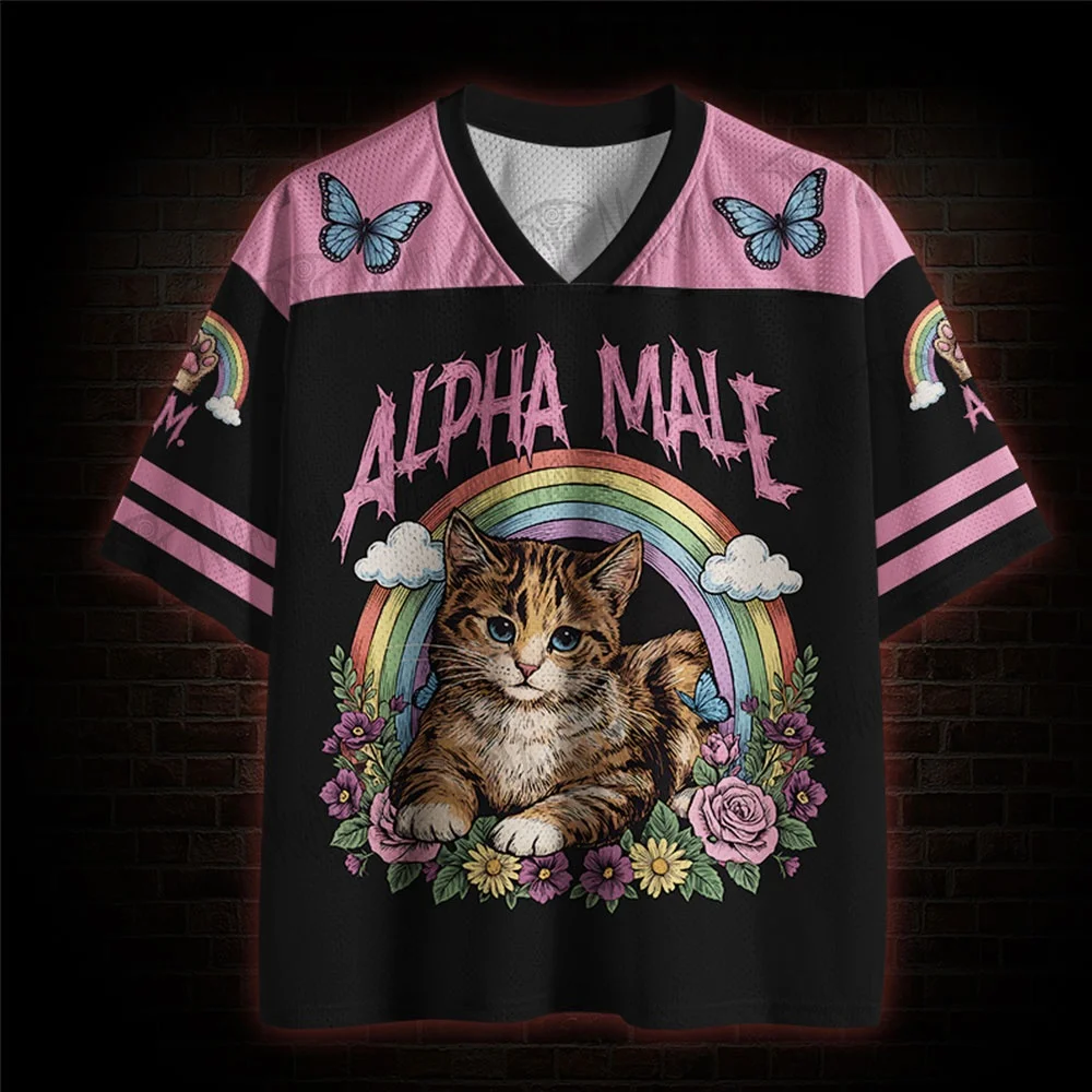 2026 New Nordic Mythical Theme Sports Fashion Short Sleeve V-neck Street View Clothing Mythical Fan Gifts T-shirt