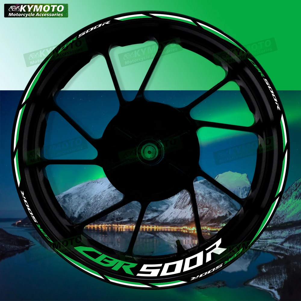 

For Honda CBR500R CBR 500R reflective motorcycle wheel 17 inch sticker racing fairing wheel decal rim stripe tape decoration
