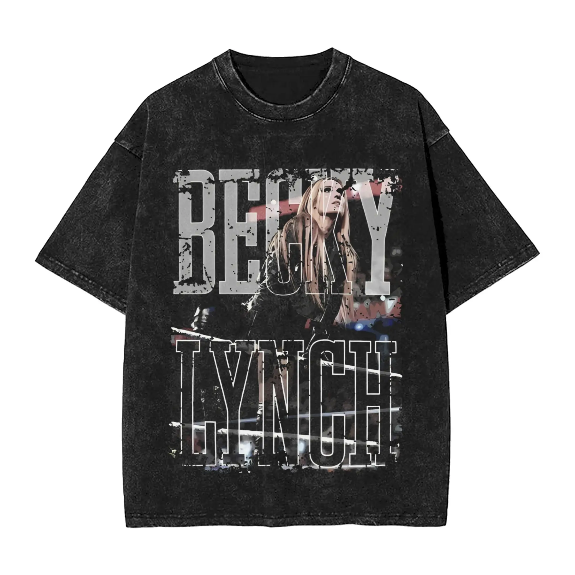 

Becky Lynch Wrestling Wrestler T Shirts Hip Hop Washed Cotton Harajuku T-Shirt for Men Women Streetwear Summer Tees
