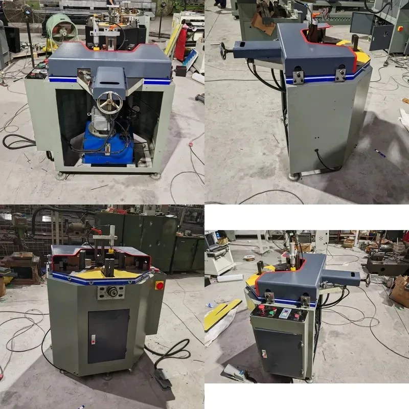 Aluminum Profile Corner Crimping Machine with PLC Stainless Steel Bearing and Motor for Door Window Assembly