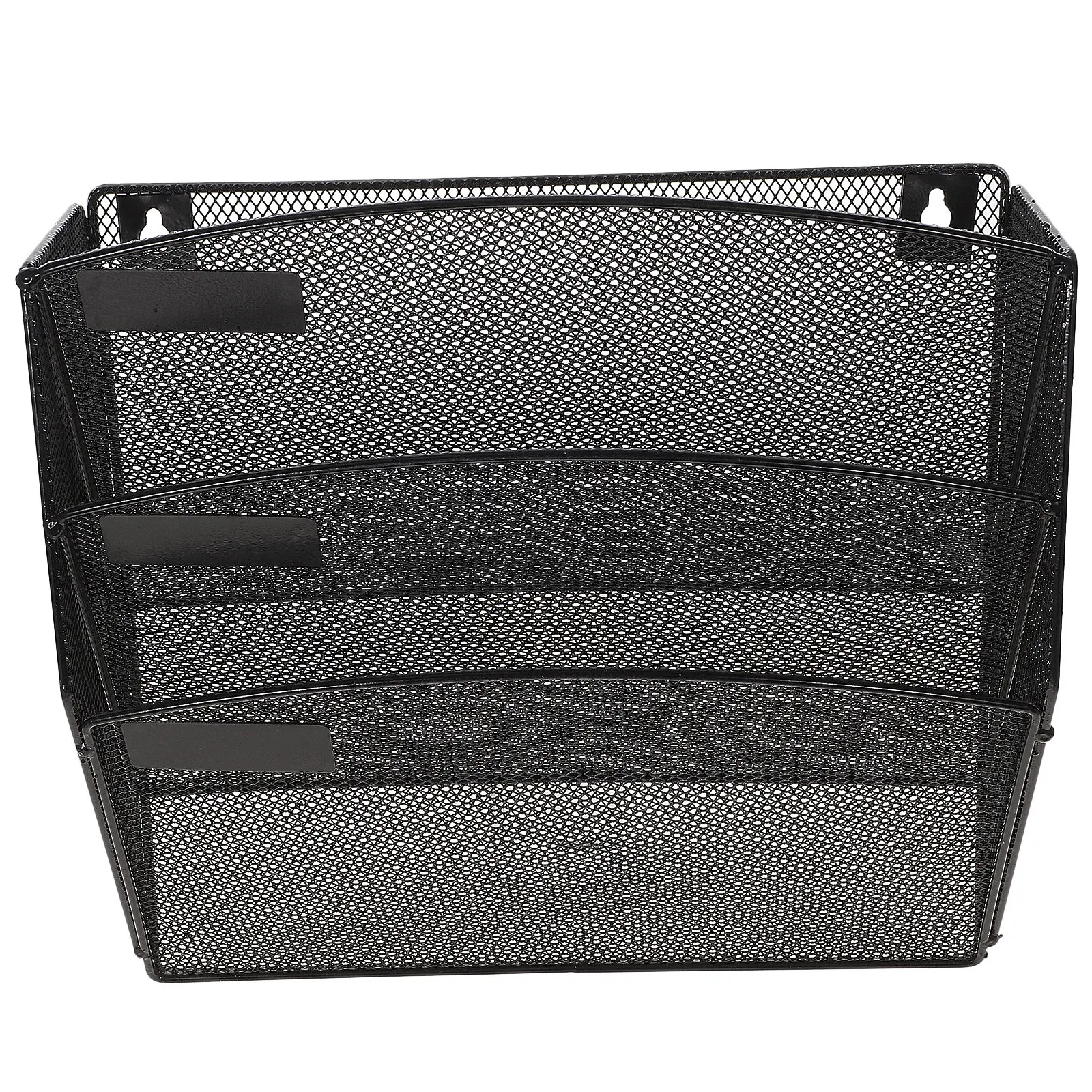 

Sturdy Wall Mounted Wire Basket File Organizer for Office Area Legal Size Documents Wall Pocket Storage Hanging