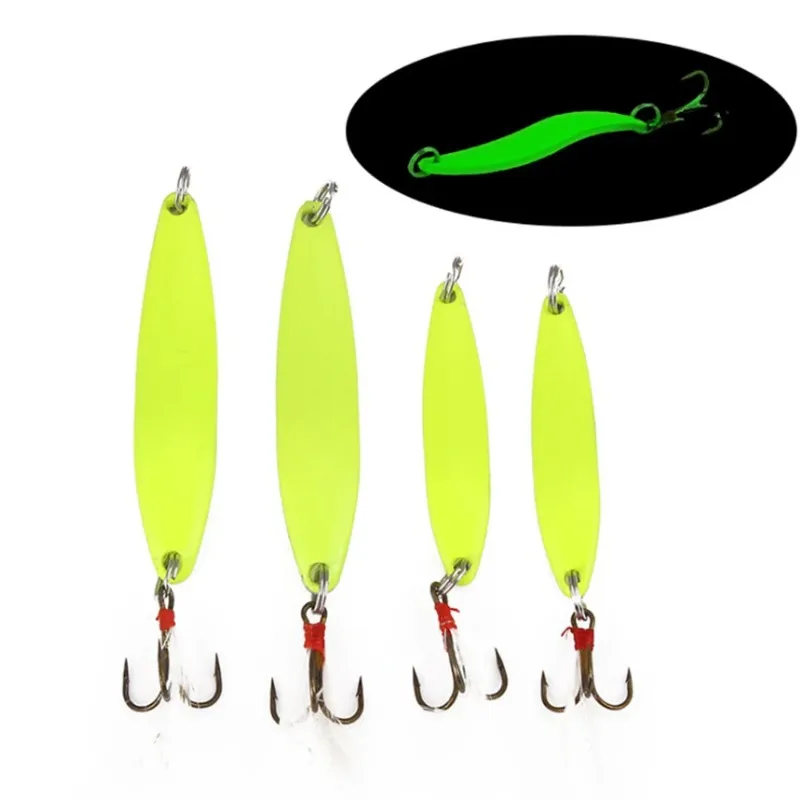 

Night light willow leaf lure, sequined perch bait, 5g, 7g, 10g, 13g metal fishing bait, fishing gear