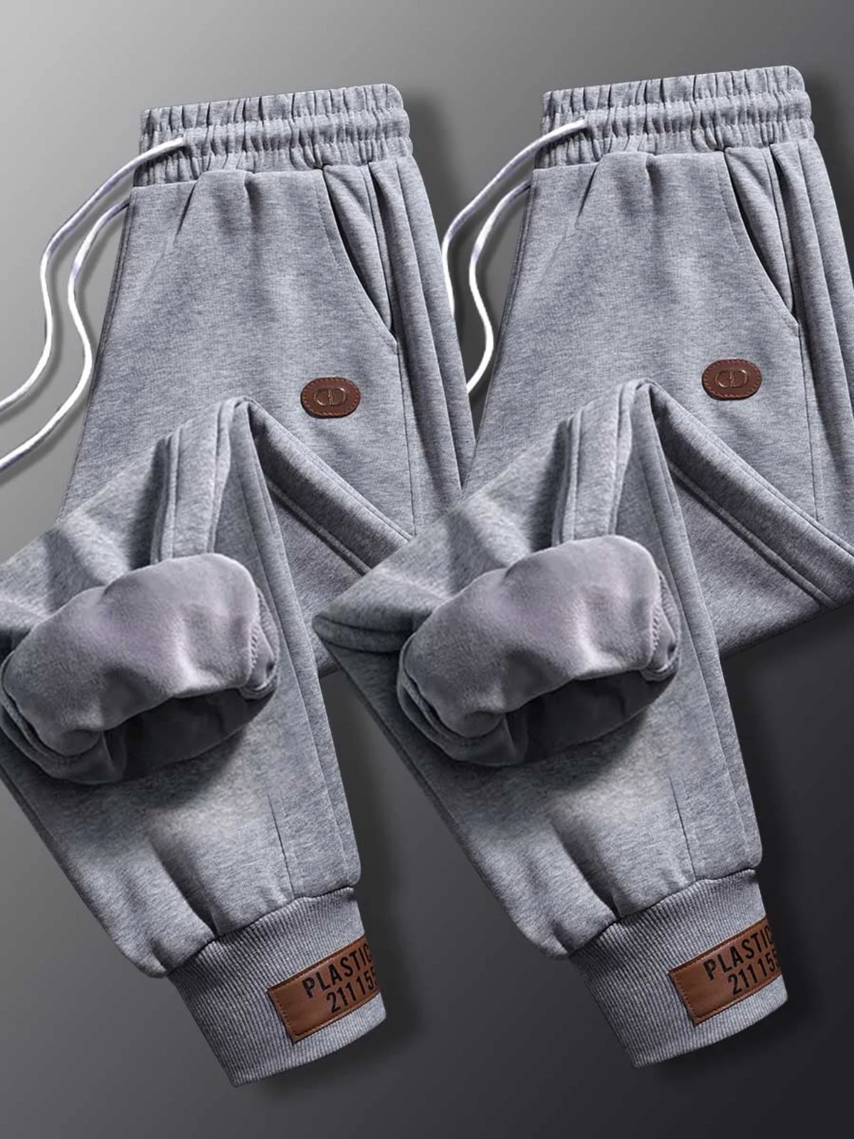 

Мужские спортивные брюки свободного кроя с эластичными манжетами, повседневные брюки, модные, абсолютно новые, осень-зима 2024, модная коллекция