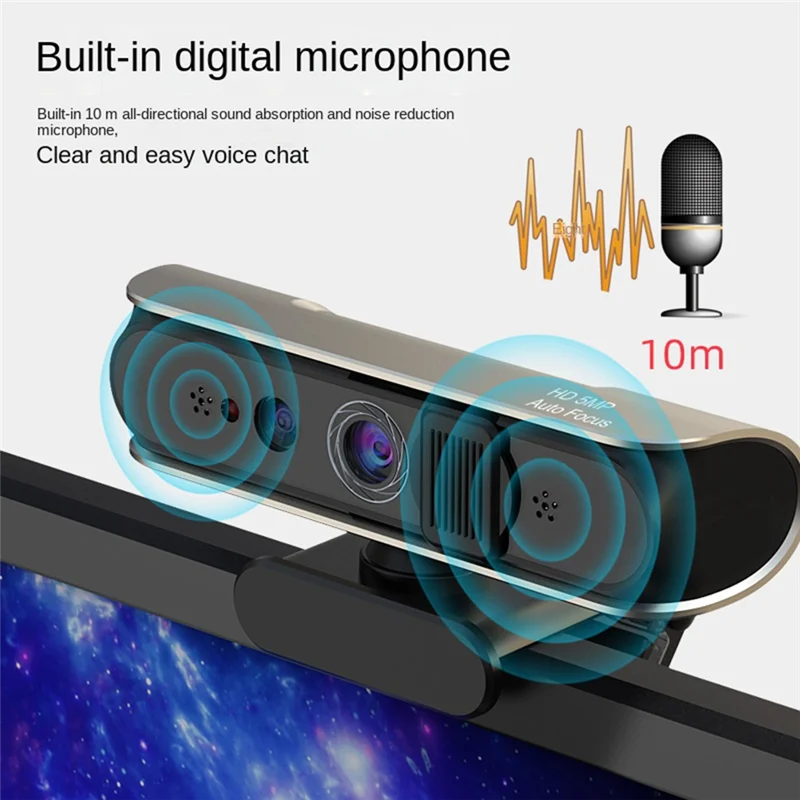 

B63B-Desktop Face Recognition Login Built-In Microphone Camera For Windows Hello
