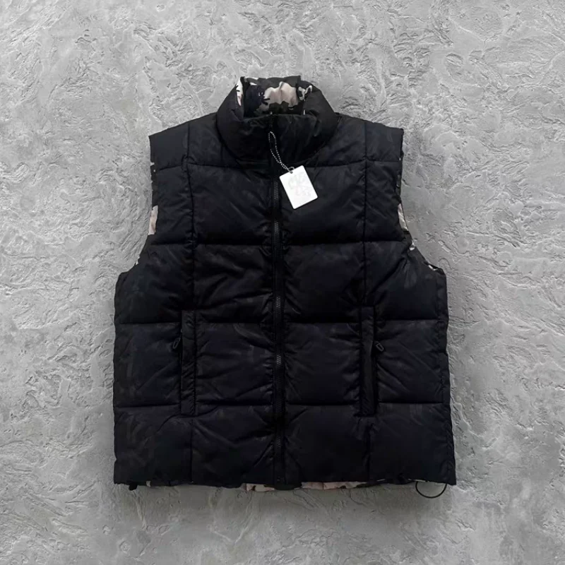 

Mertra Two Sides Wear Down Vest Hip Hop Streetwear Thick Warm Coat Winter Autumn Fashion Jacket
