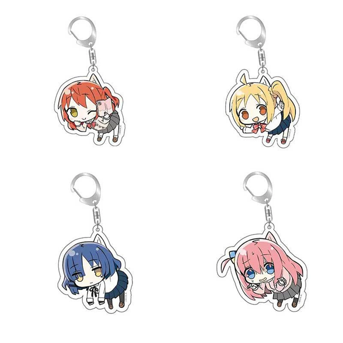 Anime GOODS Acrylic Keychain cute Bocchi the Rock keychain for bag keys car key bag backpack collection display accessories