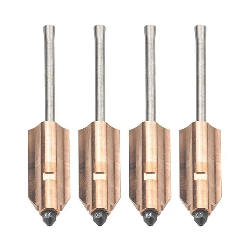 

A42Z-4Pc Upgraded For Flashforge AD5X Bimetallic Hardened Steel Nozzles 0.4Mm 3D Printer Parts Detachable Nozzle