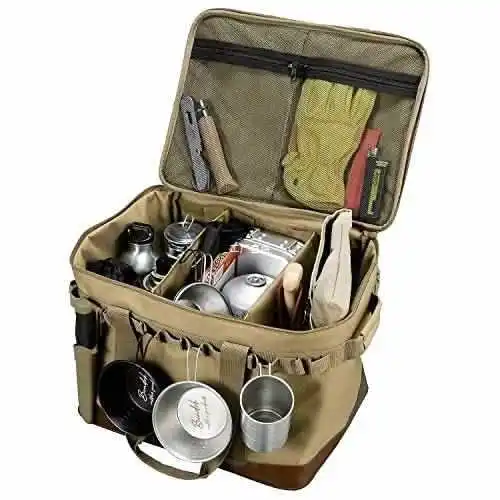 

Newest Outdoor Gear Carrying Box Dividable Camping Equipment Case Travel Storage Camping Tools Organizer Holder Bag