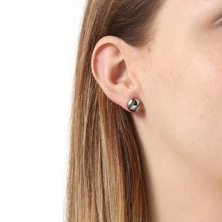 Leisure Sports Style Artificial Leather Baseball, Basketball Earrings UNISEX Fun Cute Earrings Your Good Friend Who Loves Sports
