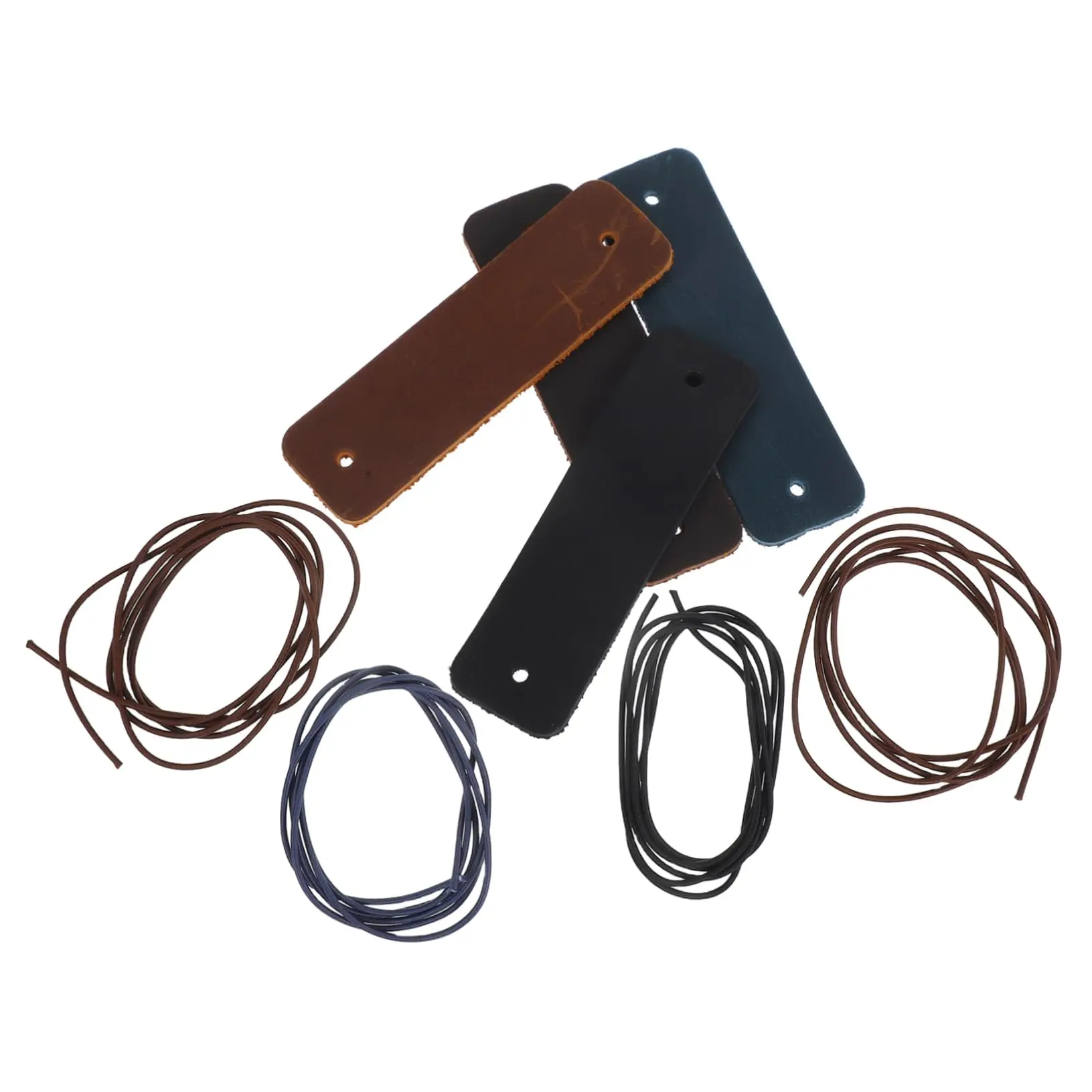 Upgraded No-Knot Design Elastic Edge Leather Strap Traveler Notebook Cover with Binding Rope 7.1x2x1cm  10g Portable Refillab