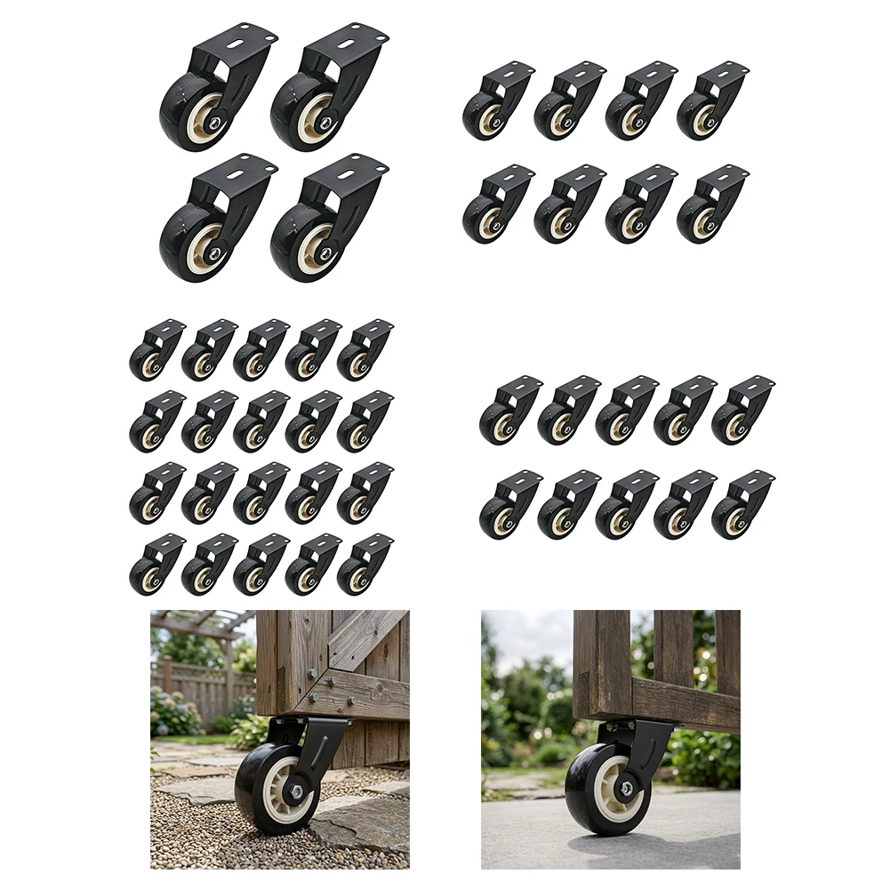 Gate Support Wheel Compatible with Residential and Commercial Applications Including Wooden Fences Barn Doors and Tool Carts