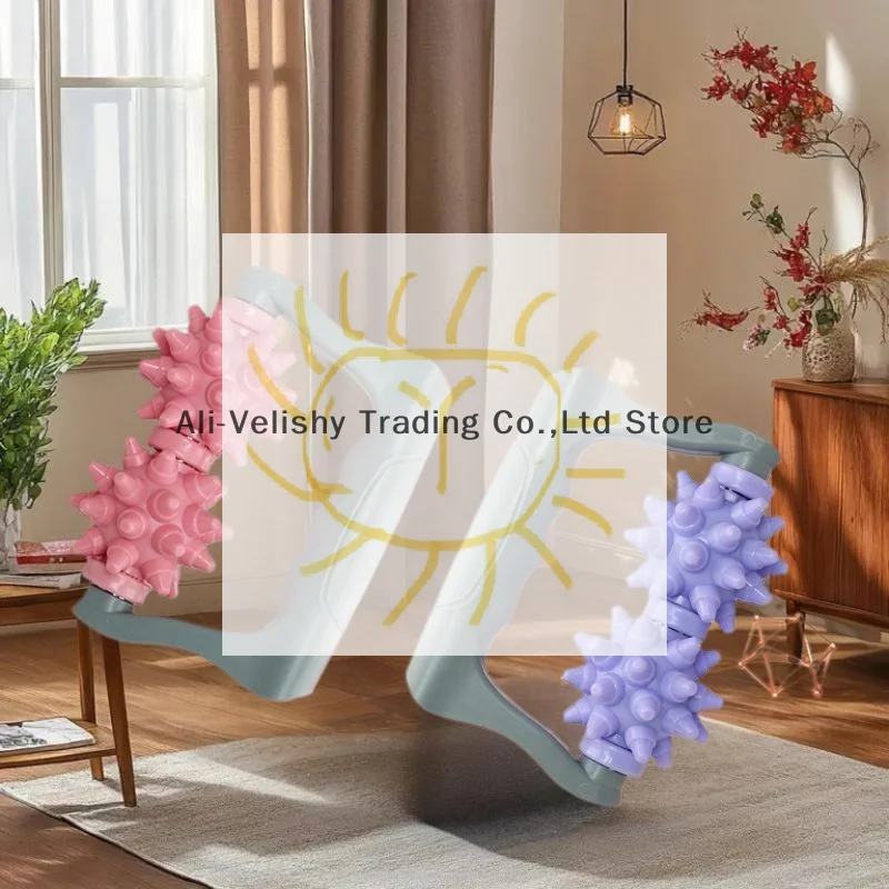 

Mace Leg Roller Massage Stick Hand Held Calf Massage Roller Hand Held Double Ball Muscle Relaxation Roller Massager